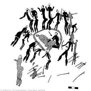 Trance Dance, Redrawing — San Hunter-gatherer