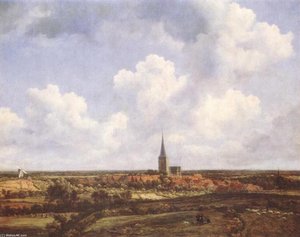 Landscape With Church And Village — Jacob Isaackszoon Van Ruisdael