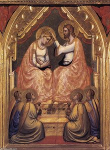 Baroncelli Polyptych: Kroningen Av Maria — Giotto Di Bondone