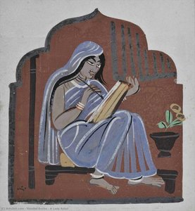 A Lady Artist — Nandlal Boshu