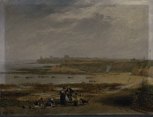 Cullercoats Looking Towards Tynemouth - Ebb Tide — John Wilson Carmichael
