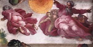 Создание Солнца, Луны И Растений — Микеланджело Буонарроти