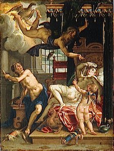 Jupiter Et Danae — Joachim Anthonisz Wtewael