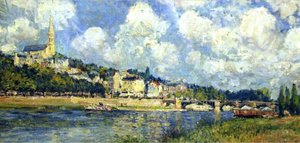 Der Fluss Bei Saint-cloud — Alfred Sisley