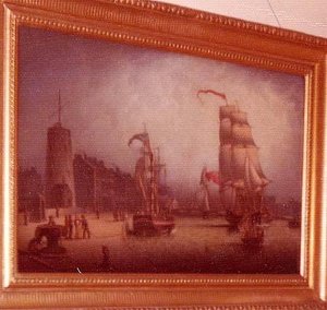 Leith Harbor, (painting) — Robert W. Salmon