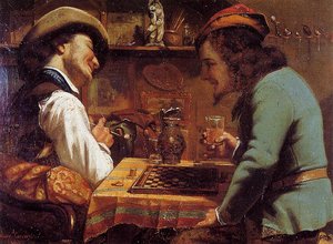 Gra W Szachy, 1844 — Gustaw Courbet