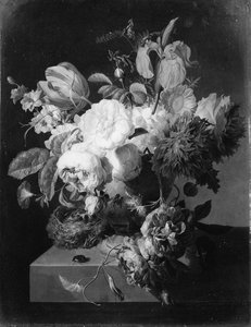 Flowers In A Stone Vase — पीटर लेली