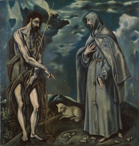 Saint John The Baptist And Saint Francis Of Assisi — El Greco