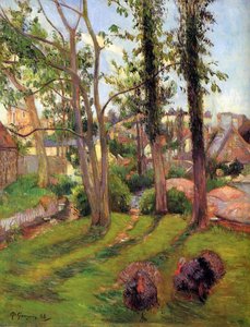 Turkeys, Pont-aven (también Conocida Como Paisaje De Pont-aven) — Eugène Henri Paul Gauguin