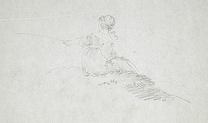 Seated Young Girl — Joshua Shaw