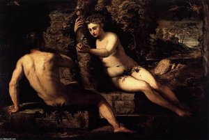 The Temptation Of Adam — Jacopo Tintoretto