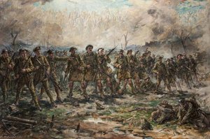 Backs To The Wall, 1918 — Robert Gibb