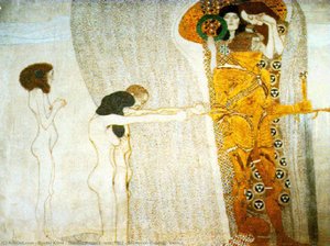 Beethoven Frizosu, 1902 - Secession Binası, Viyana — Gustav Klimt