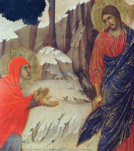 Christ Appearing To Mary Magdalene (fragment) — Duccio Di Buoninsegna