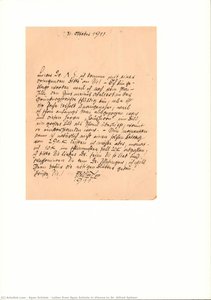 Letter From Egon Schiele In Vienna To Dr. Alfred Spitzer — Egon Schiele