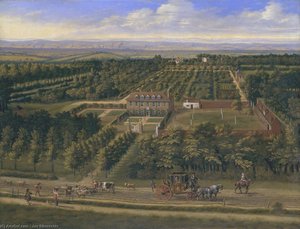 View Of A House And Its Estate In Belsize, Middlesex — Jan Siberechts