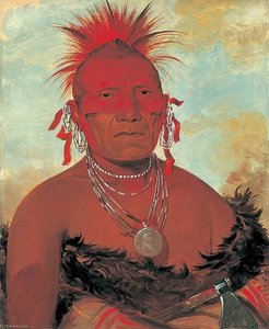 Shón Ka Ki He Ga, Pferdehäuptling, Großer Pawnee-stammeshäuptling — George Catlin