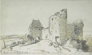 View Of The Ruined Castle In Rosemont — Johan Barthold Jongkind