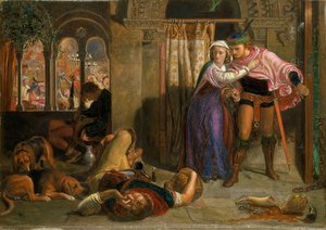 La Huida De Madeline Y Porphyro Durante La Embriaguez En Medio Del Festejo (la Víspera De Santa Inés) — William Holman Hunt