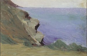 Cliff By The Sea — Mikalojus Konstantinas Čiurlionis