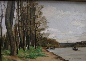 Bord De La Seine À Vernon — Jouanny Paul