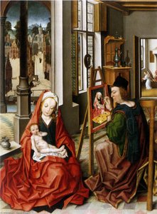 Saint Luke Painting The Virgin — Derick Baegert