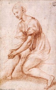 Study For The Holy Family — Giulio Romano