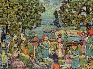On The Beach No. 3 — Maurice Brazil Prendergast