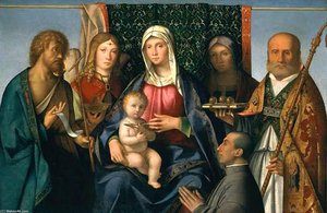 Virgin And Child With Saints And A Donor — Boccaccio Boccaccino
