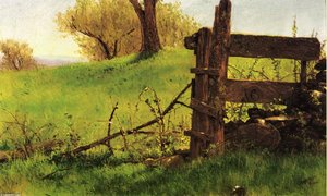 Gate To The Apple Orchard At Olana — Walter Launt Palmer