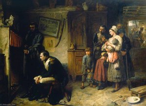 On The Road From Waterloo To Paris — Marcus C Stone