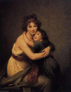 Experience 'self Portrait With Her Daughter,' A Stunning Rococo-neoclassical Masterpiece By Vigée Le Brun. Admire Its Timeless Elegance & Maternal Love – Perfect For Art Collectors. Self Portrait With Her Daughter, Julie Artworks_database /en/art/louis — Luizė Elizabeta Vigė Le Brūn