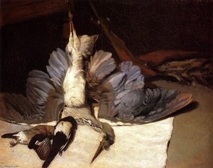 Still Life: Heron With Spread Wings — Alfred Sisley