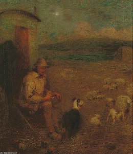 Lambing Time — Edward William Stott