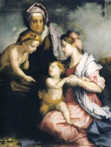 Madonna And Child With St. Elizabeth And St. John The Baptist — Andrea Del Sarto