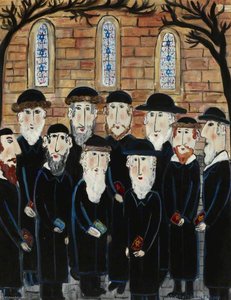 Group Of Jews The Minyan — Dora Holzhandler