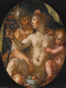 Mars, Venus And Cupid — Joachim Anthonisz Wtewael