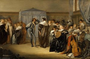 Merry Company With Masked Dancers — Pieter Jacobsz Codde