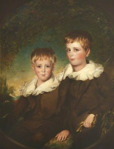 Temple Hamilton Chase (b.1819), With His Brother Drummond — Frederick Richard Say