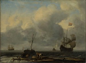 Ships At Sea — Ludolf Backhuysen I