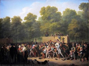 Distribution De Vin Et De Comestibles Aux Champs Elysées — Louis Léopold Boilly