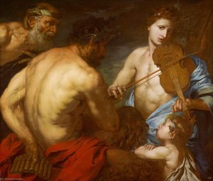 Apollo And Marsyas — Giovanni Battista Langetti