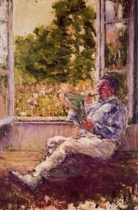 Man Sitting Beside A Window — Marcel Duchamp