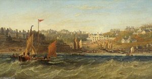Bournemouth, Dorset, From The Sea — John Wilson Carmichael