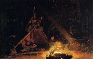Camp Fire — Winslow Homer
