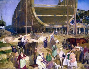 Shipyard Society — George Wesley Bellows