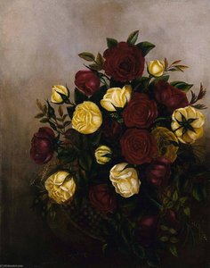 Roses Still Life — Robert Seldon Duncanson