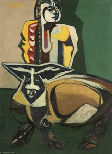 Girl And Pig — Robert Colquhoun