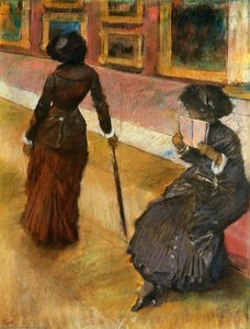 Mary Cassatt Au Louvre — Hilaire-germain-edgar Degas
