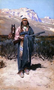 Indian Brave — Henry F Farny